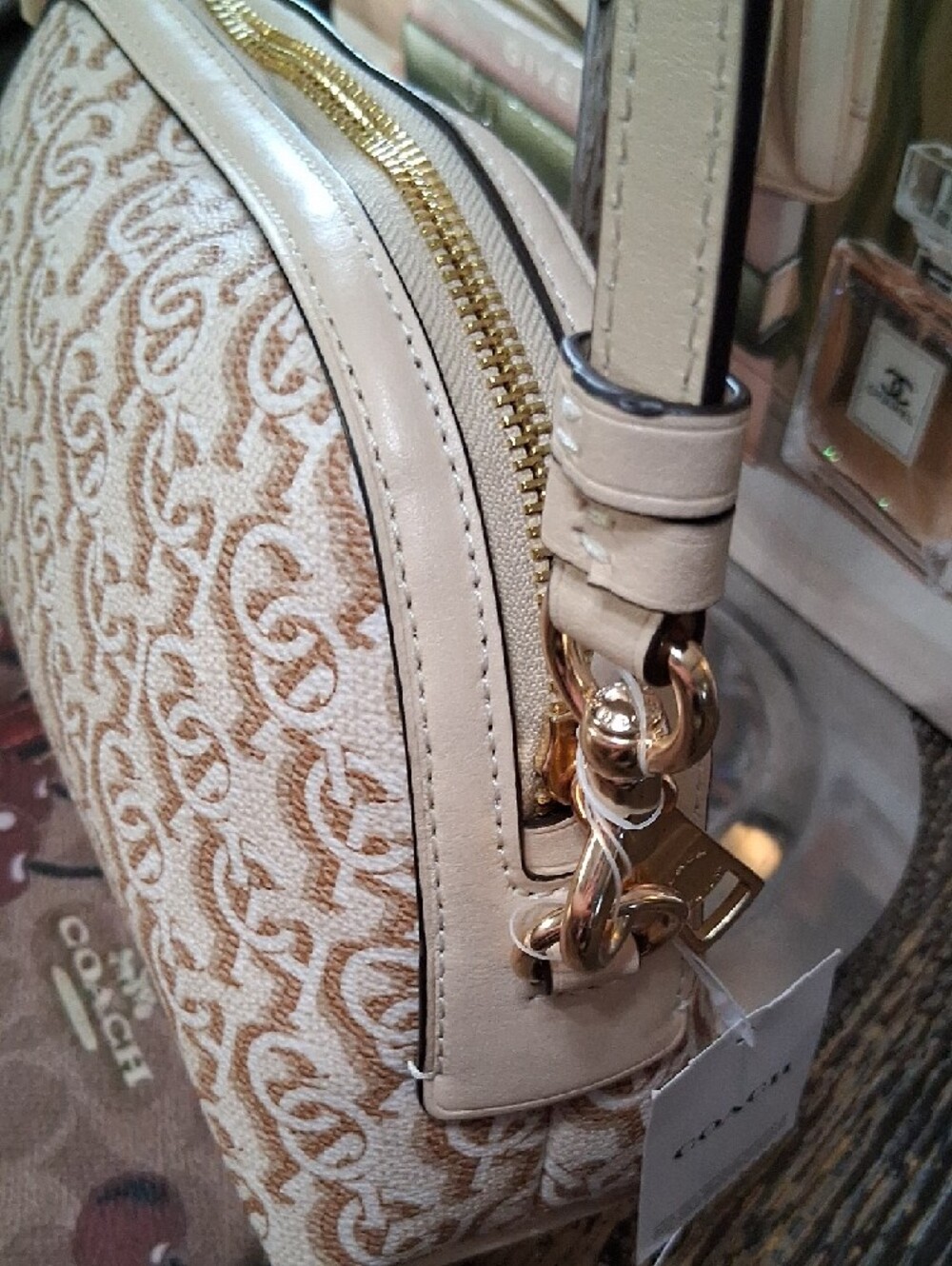Coach Monogramed Madi Signature Canvas And Smooth Leather Crossbody Bag NWT - Picture 4 of 13